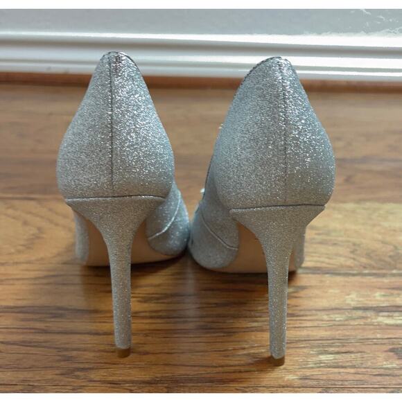 B21 Schutz Meisho Glam Glitter Pointed Pumps Womens 7 Disco Glam Fairy Coquette - Picture 7 of 11